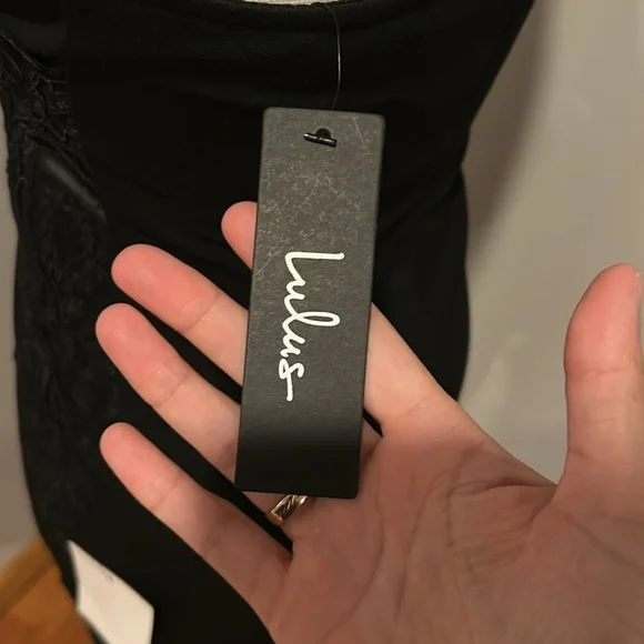 Lulu's Black Lace See Through Bodycon Dress - Picture 9 of 10